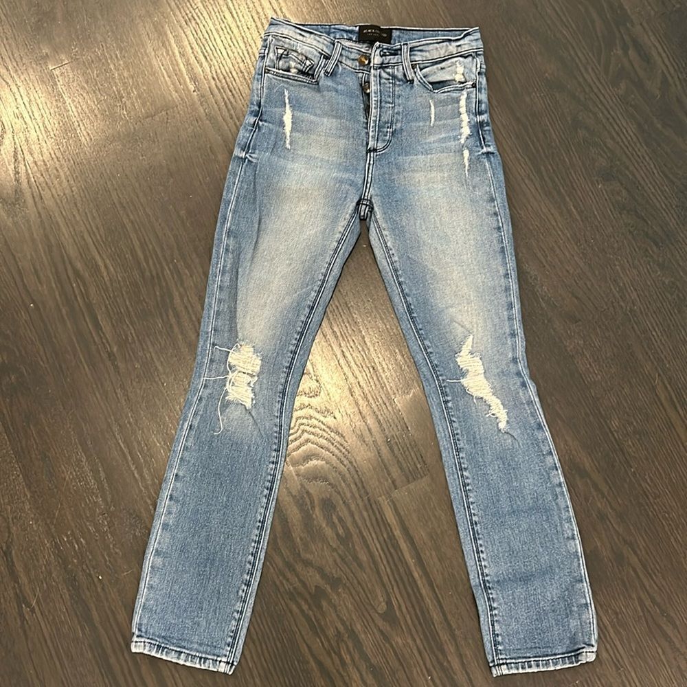 Black orchid high rise boyfriend skinny jeans